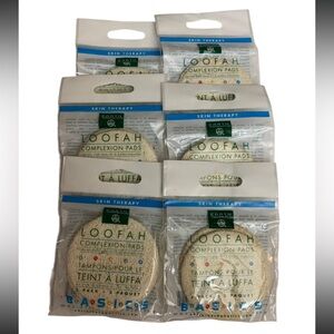 Earth Therapeutics LOOFAH COMPLEXION PADS Lot of 6 Packages 3 Pack NEW